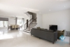 Villa adjacent to big garden for rent at Vinhome Riverside Long Bien Hanoi